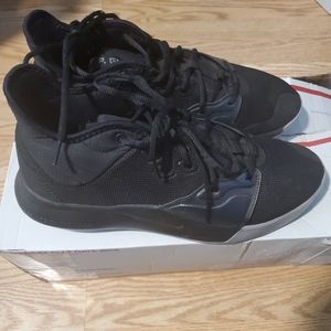 Nike Paul George PG3 Black Iridescent Sneakers Mens Shoes Size 11